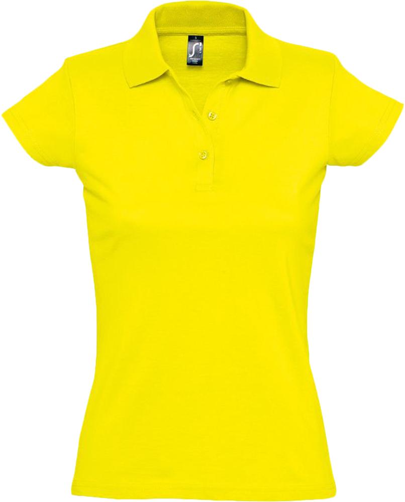 Polo shirt women's Prescott Women 170, yellow (lemon)